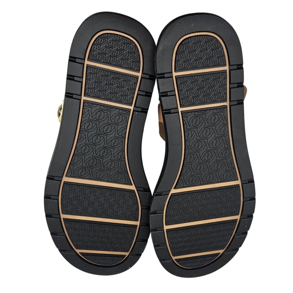Naturalizer Alyssa Tan T-Strap Buckle Sandals Womens 11W Wide Flat J3320S1200 - Picture 7 of 7